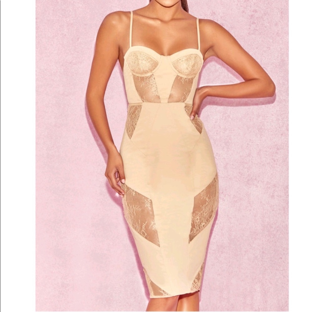 House Of CB DAHLIA Midi Dress Size Small